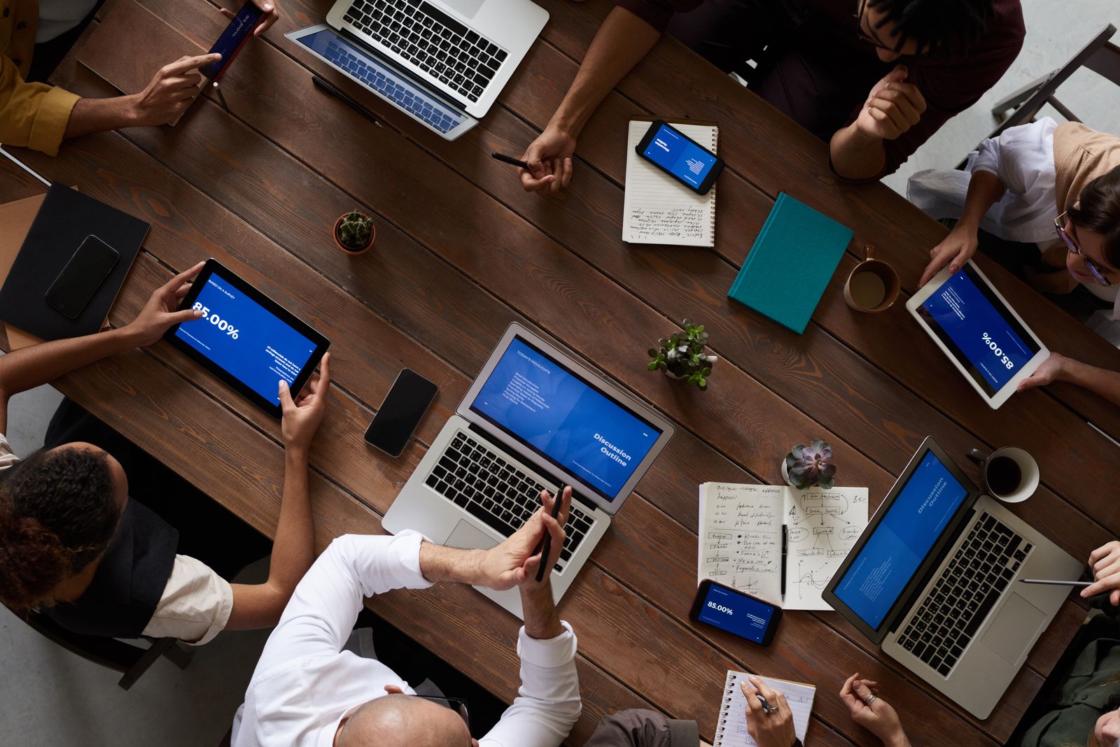 Hiring team reviewing applications on dashboard